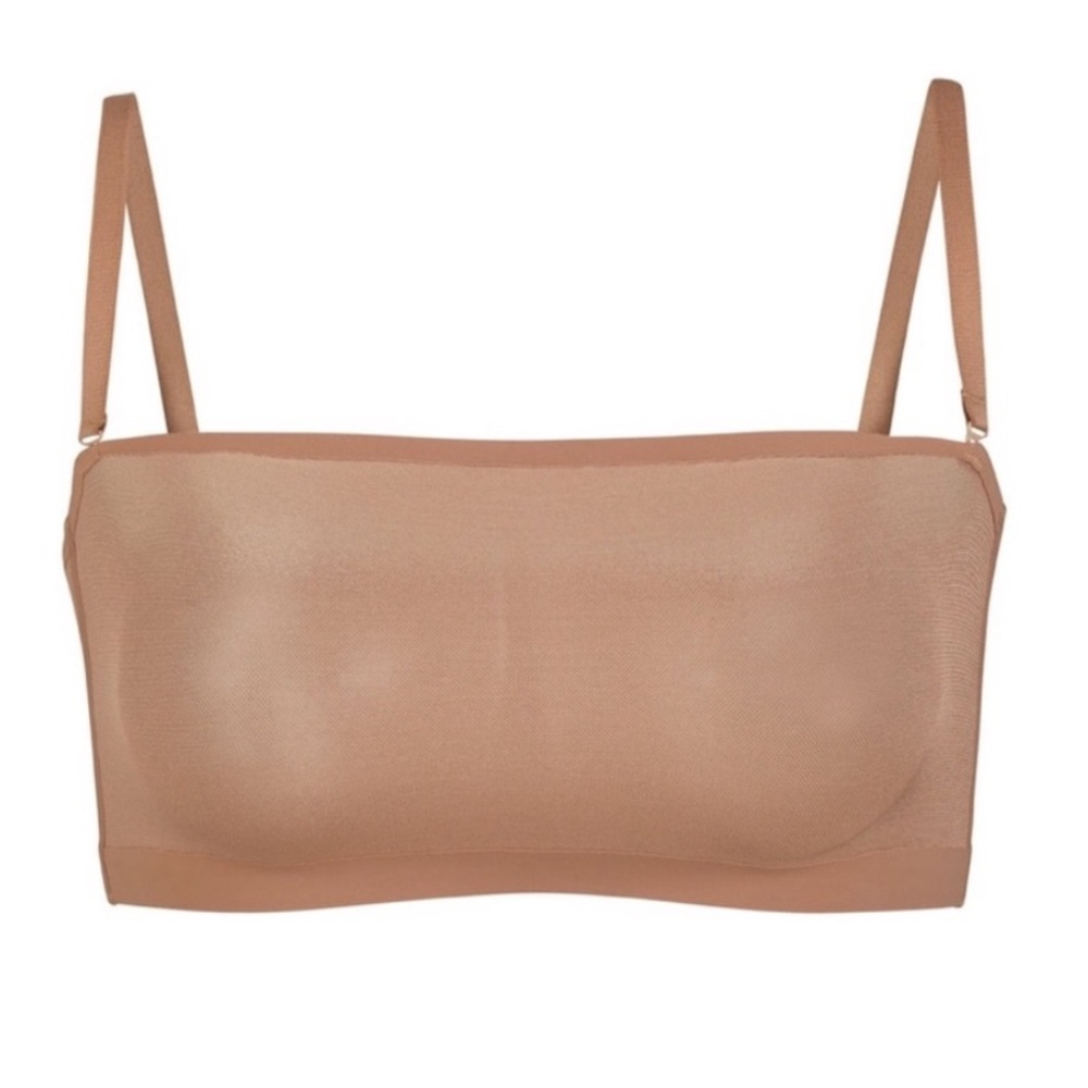NEW Skims Sheer Sculpt Bandeau Bra in Sienna 3x